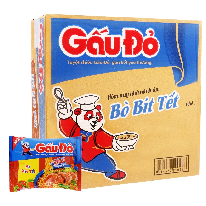 MÌ Gấu Đỏ CHAY / MẶN đủ hương vị - Thùng 30 gói | BigBuy360 - bigbuy360.vn