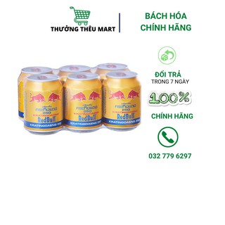 Lốc 6 lon nước tăng lực REDBULL THÁI LAN 250ML