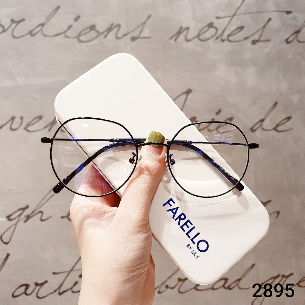 [Mã SKAMA07 giảm 8% đơn từ 250k] Gọng kính cận tròn kim loại phụ kiện thời trang nữ Lilyeyewear 2895 nhiều màu | BigBuy360 - bigbuy360.vn