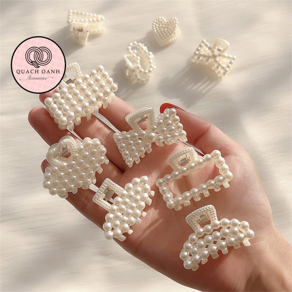 Kẹp tóc đính hạt nhỏ nhiều kiểu dáng xinh xắn cho bạn gái – KEP19