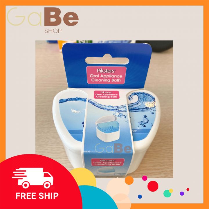 Hộp ngâm khay Piksters 🌸FREESHIP🌸 Có giá giữ khay, ngâm khay trong máng trong suốt invisalign khử mùi khử màu