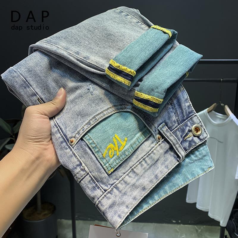 Quần Jean Dài Thiết Kế Phong Cách Hàn Quốc Thời Trang Dành Cho Nam