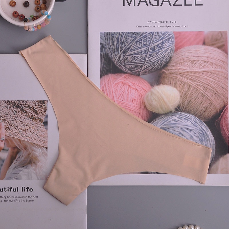 Quần lót lụa cotton không đường may quyến rũ phong cách Âu Mỹ cho nữ