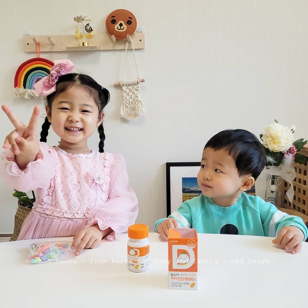 HAMSOA VITAMIN D 1000IU DÀNH CHO BÉ 12M+ MADE IN KOREA