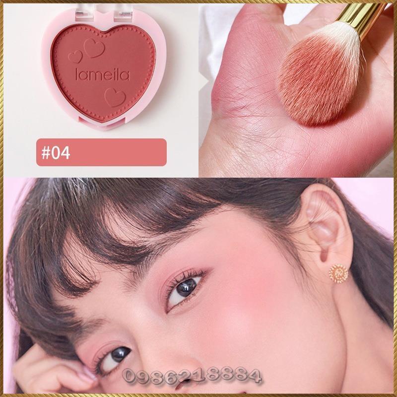 Phấn má đơn sắc Lameila Blusher hộp hình trái tim L5107