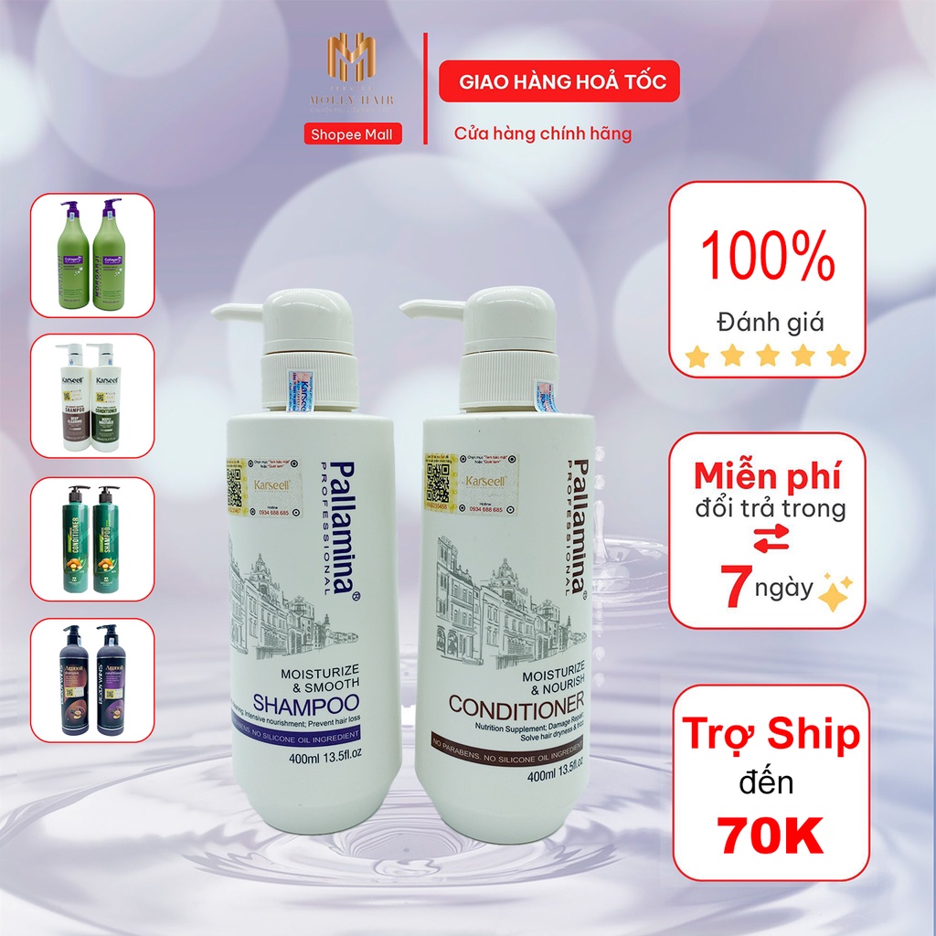 Dầu gội xã phục hồi tóc hư tổn, dưỡng ẩm, mềm mượt 1000ml