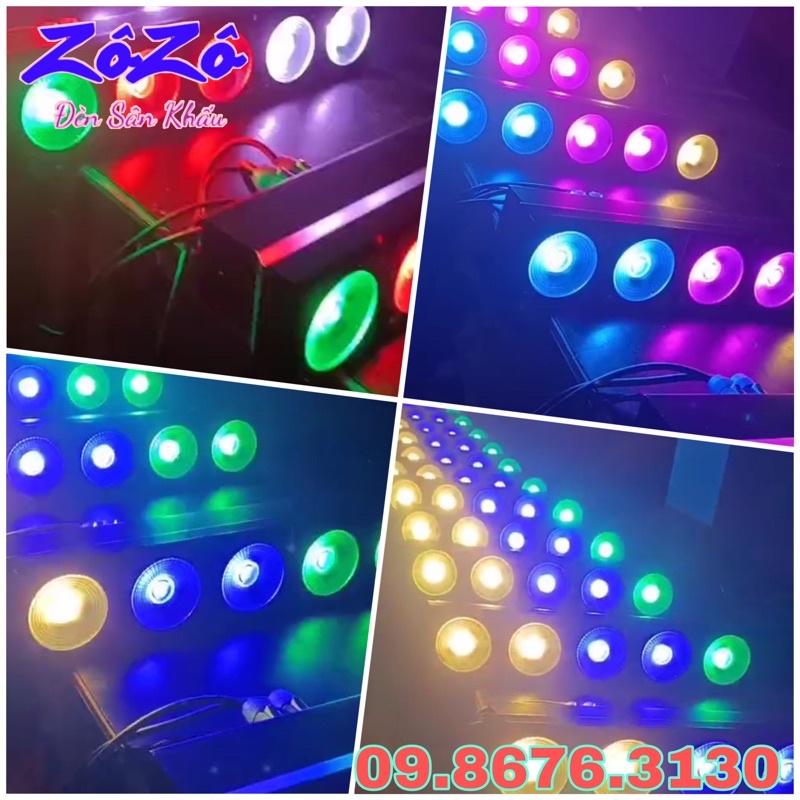 Đèn led MaTrix 5 bóng RGB
