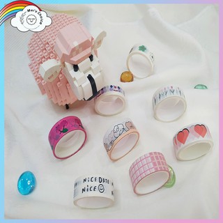 Băng dán washi tape nhiều họa tiết dễ thương