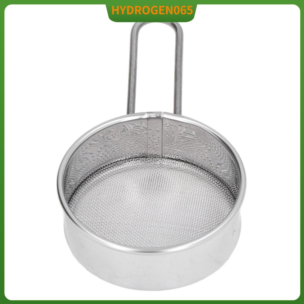 Hydrogen065 Rây bột tròn nhỏ 304 Thép không gỉ tốt 40 lưới Bộ lọc chuyên nghiệp cho tiệm bánh tại nhà Cửa hàng