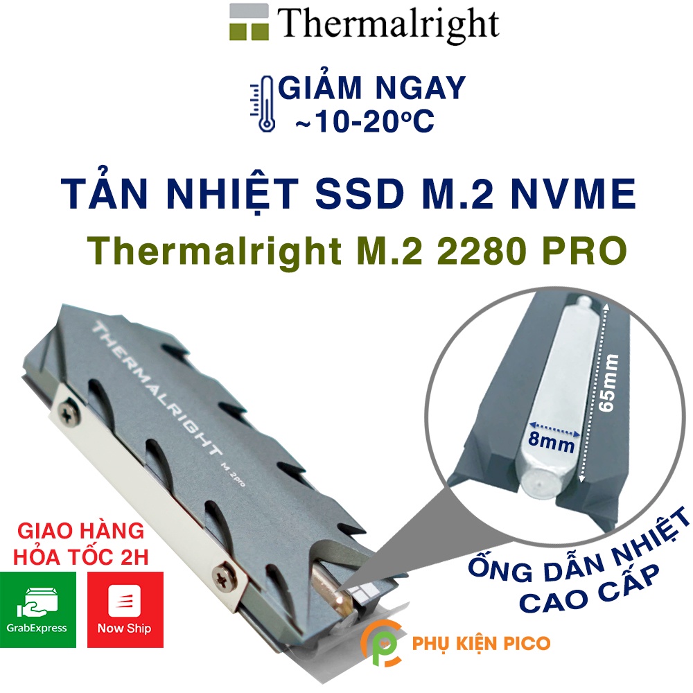 Tản nhiệt SSD Thermalright M.2 2280 NVMe - Tản nhiệt ổ cứng SSD Thermalright Pro M.2 2280