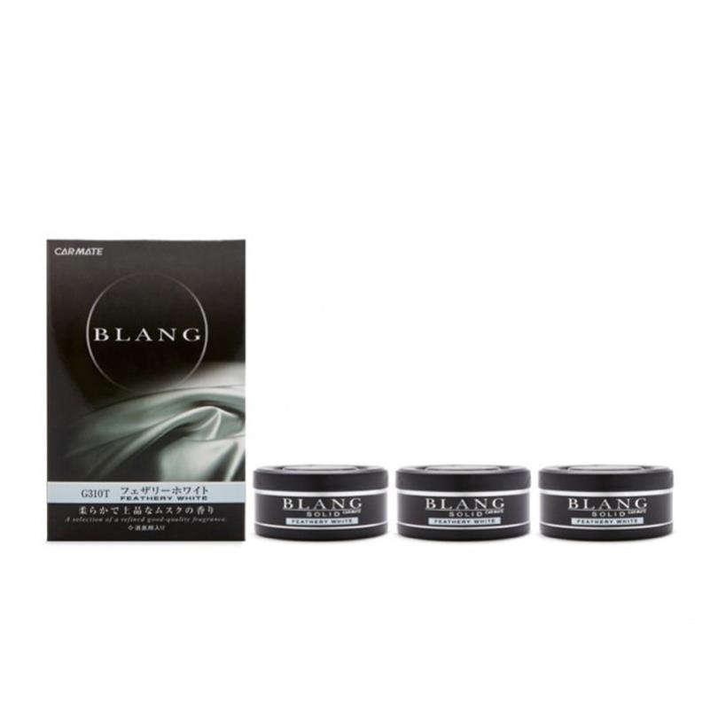 Sáp thơm ô tô CARMATE BLANG SOLID REFILL 3P G310T Feathery White 180g  - Nhập Khẩu Chính Hãng