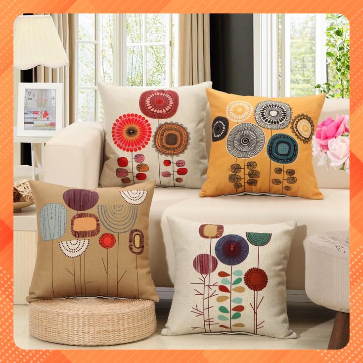 Gối tựa lưng, trang trí sofa mã cây màu M1