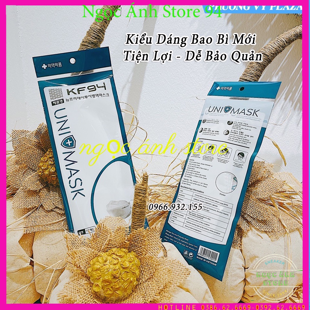 Set 50 Chiếc Khẩu trang 4 Lớp KF94 UNI MASK Chống Bụi Mịn Và Kháng Khuẩn Hàng Cao Cấp Hàn Quốc,Ngọc Ánh store