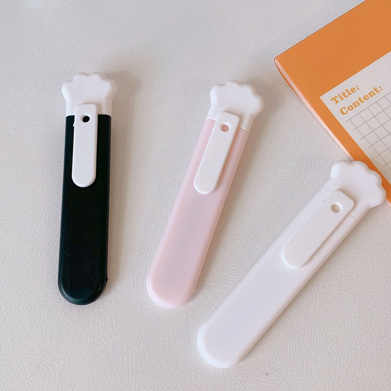 Dao rọc giấy tiện ích mini thiết kế kiểu chân mèo đáng yêu làm đồ thủ công nghệ thuật