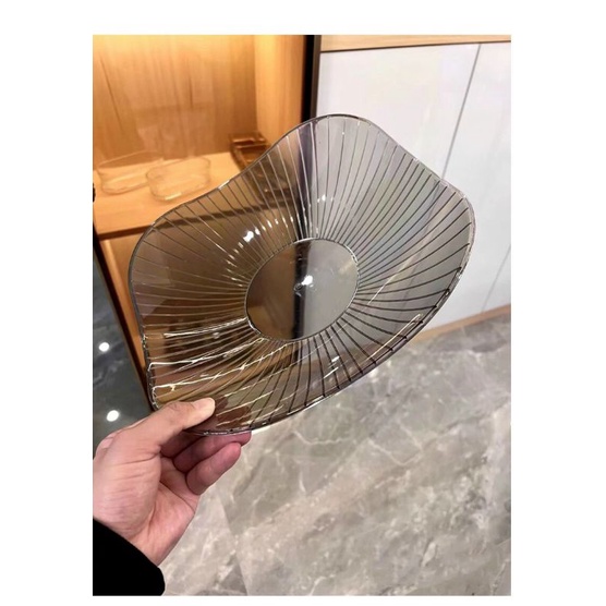 Set 3 đĩa Nhựa Acrylic Trong phong cách đơn giản cứ phải gọi là đỉnh của đỉnh