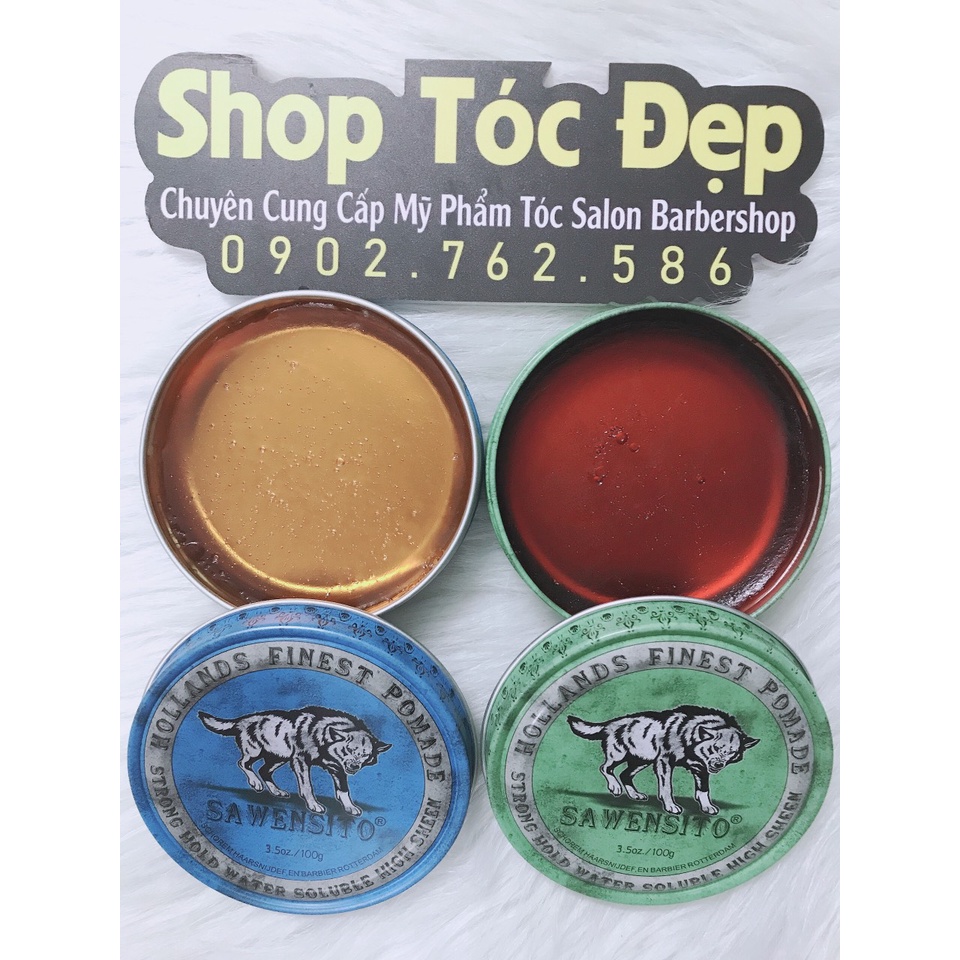 Sáp Tạo Kiểu Tóc Nam Pomade Sawensito Xanh Green+xanh Blue HƯƠNG DỪA