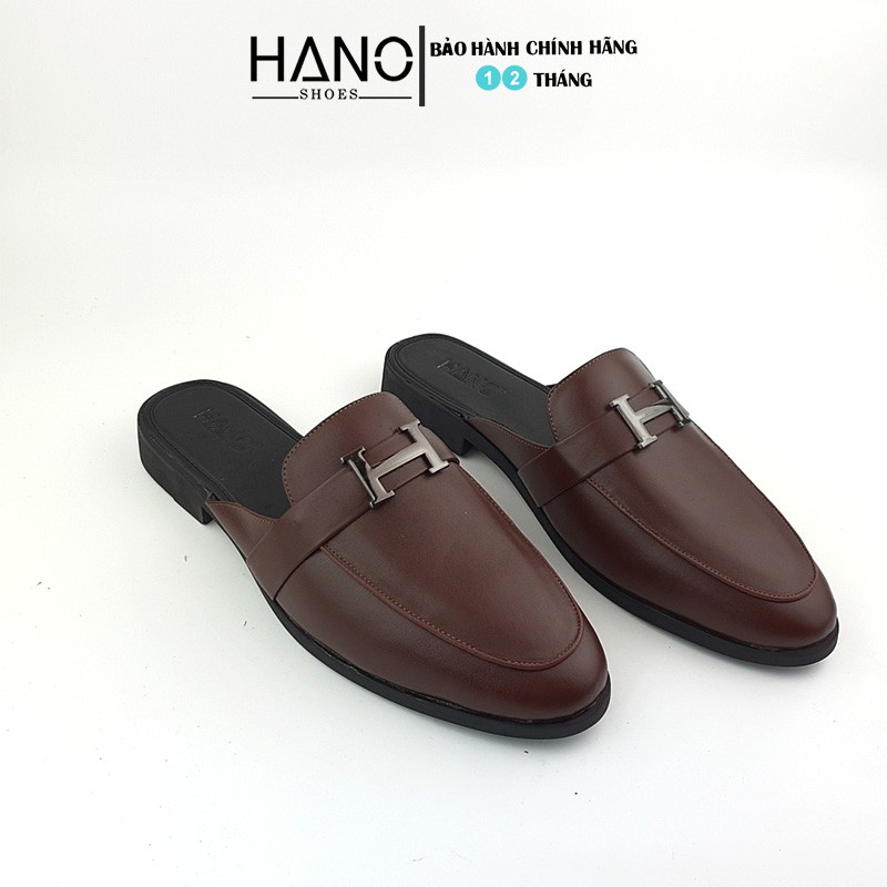 HANO - Giày Sục Nam Da Thật Khóa chữ H Trẻ Trung Trẻ Trung Chuẩn Xịn Êm chân S1167 | BigBuy360 - bigbuy360.vn