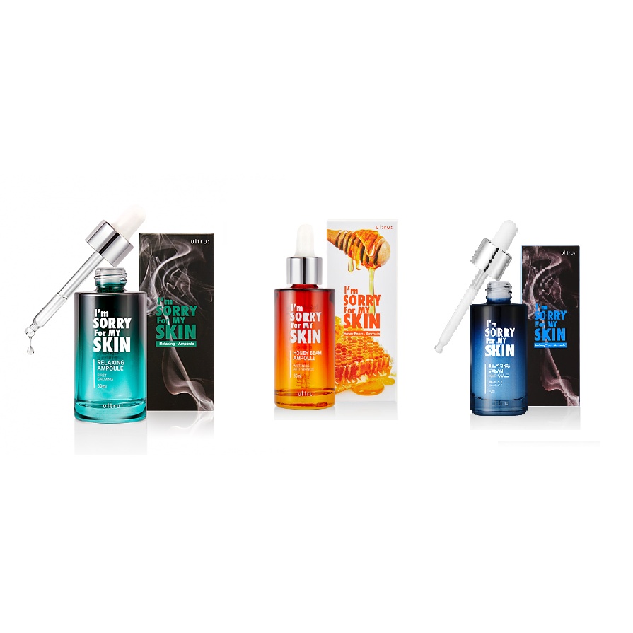 3 Loại Tinh Chất Cô Đặc Cấp Ẩm/ Ngăn Ngừa Lão Hóa/ Thư Giãn Da I'm Sorry For My Skin Ampoule 30ml