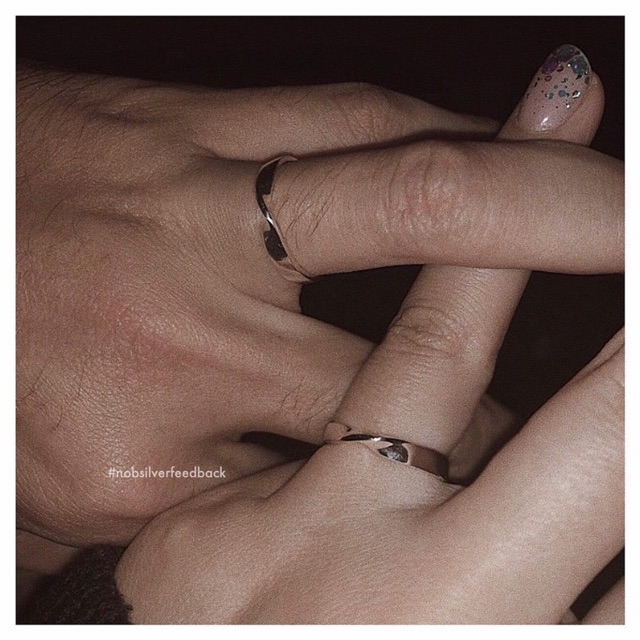 Nhẫn đôi bạc Twist đơn giản và thời thượng ( giá báo theo chiếc) - Trang sức bạc Nobsilver