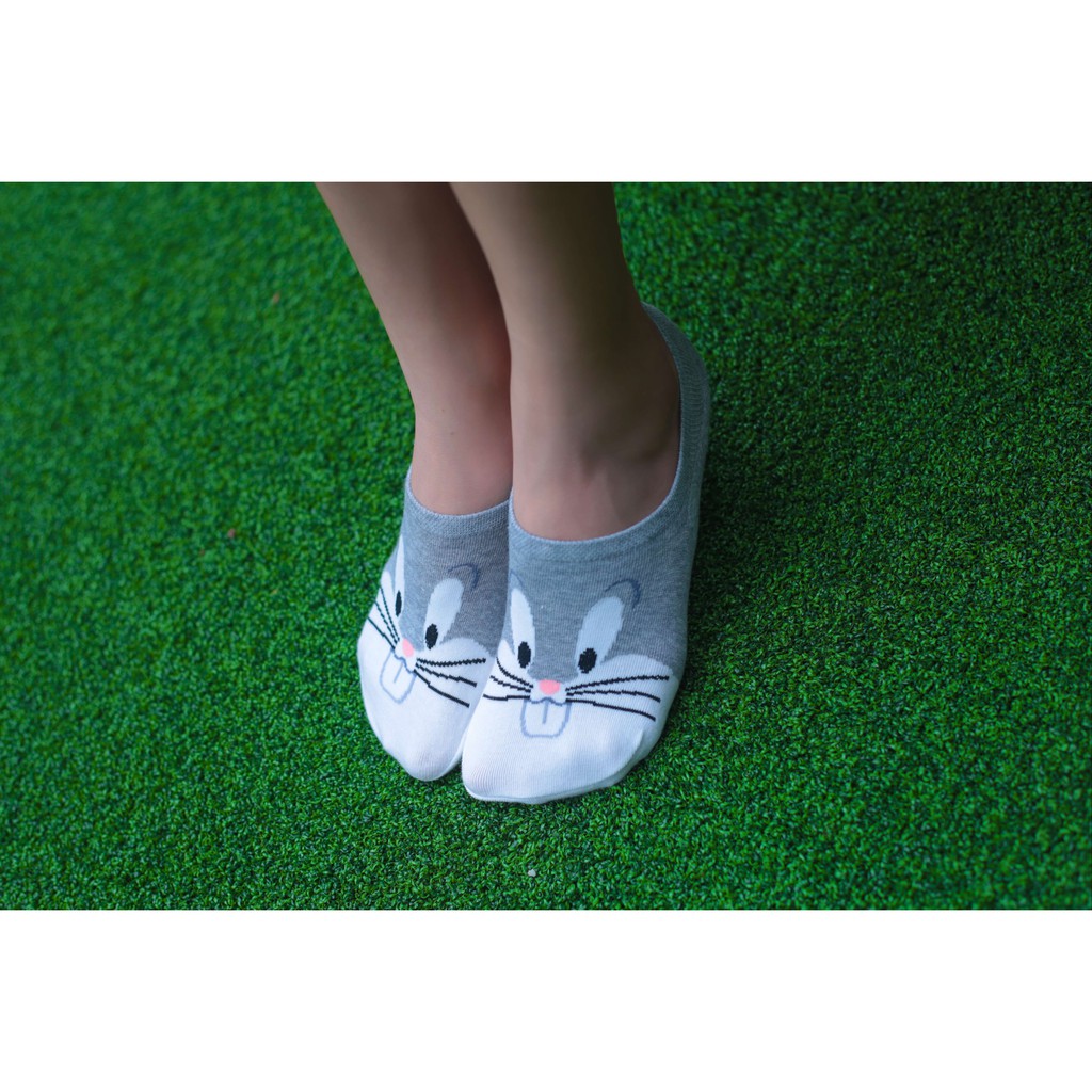 Tất vớ lười nữ hình thú cute Kikiya cao cấp Hàn Quốc W-N-004 (Chính Hãng)