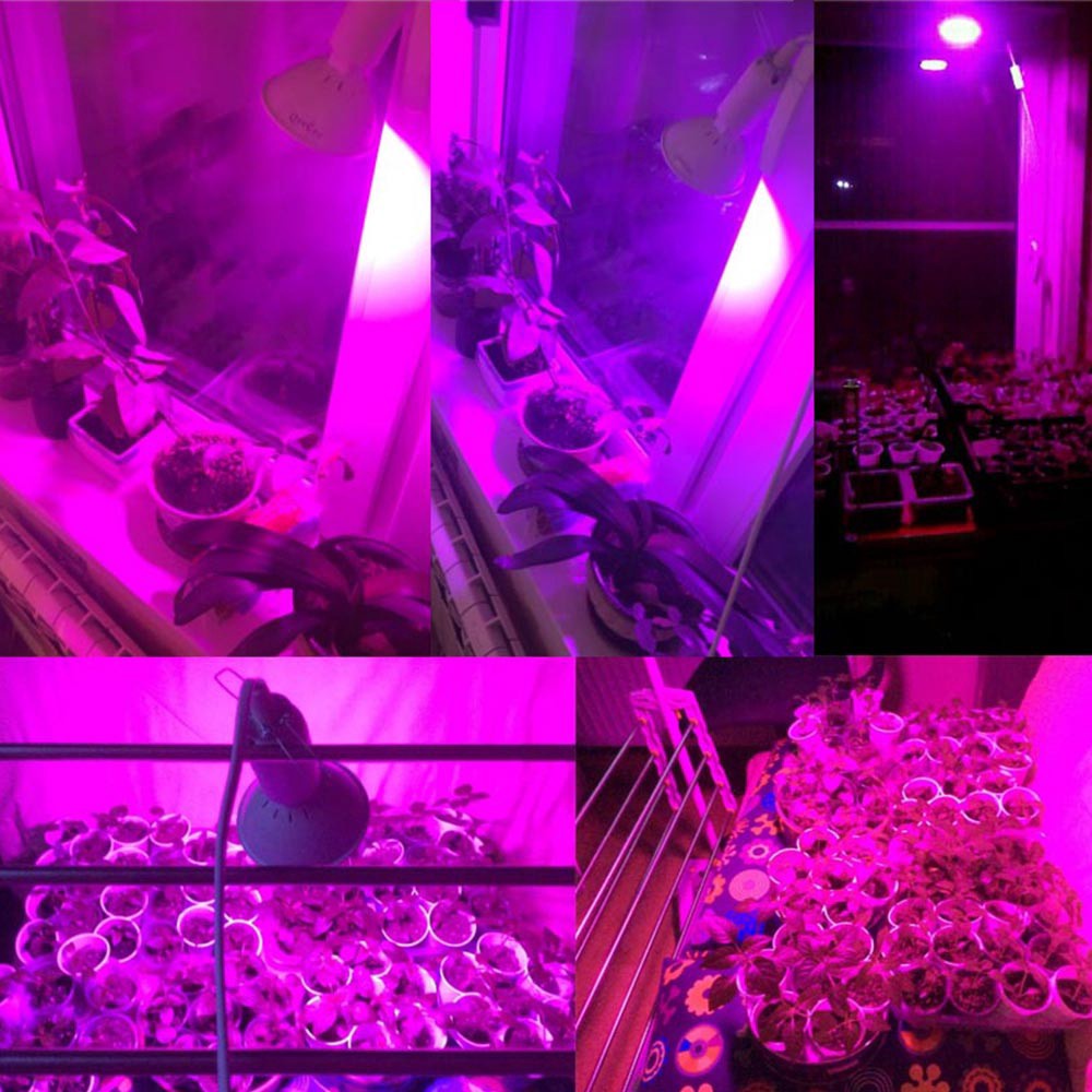 ◇▣❃【ready stock】Đèn LED E27 hỗ trợ quang hợp cho cây trồng trong nhà