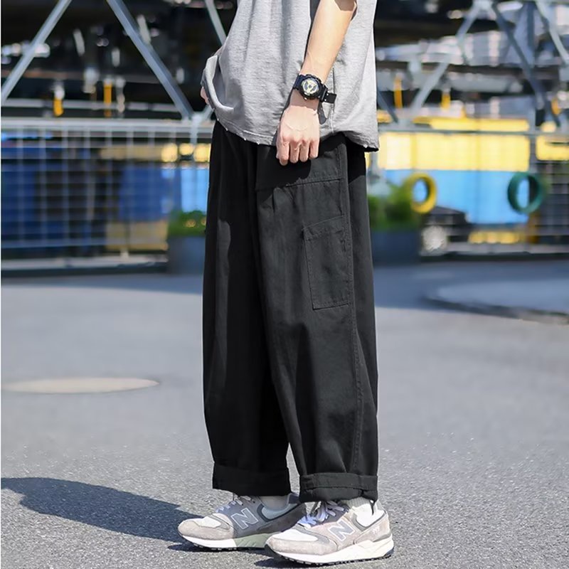 Quần Dài Nhiều Túi Oversize Phong Cách Thời Trang Hàn Quốc Cho Nam Giới [M-3XL]