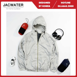 Áo gió nam nữ 2 lớp nhẹ, khoác dù vải trơn phong cách Hàn Quốc JACWATER V95