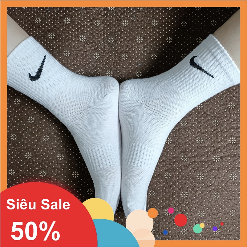 😍Khuyen Mai😍 tất thể thao dệt kim , tất cổ cao n.ike, a.didas. m.izuno  16-18CM thể thao Unisex