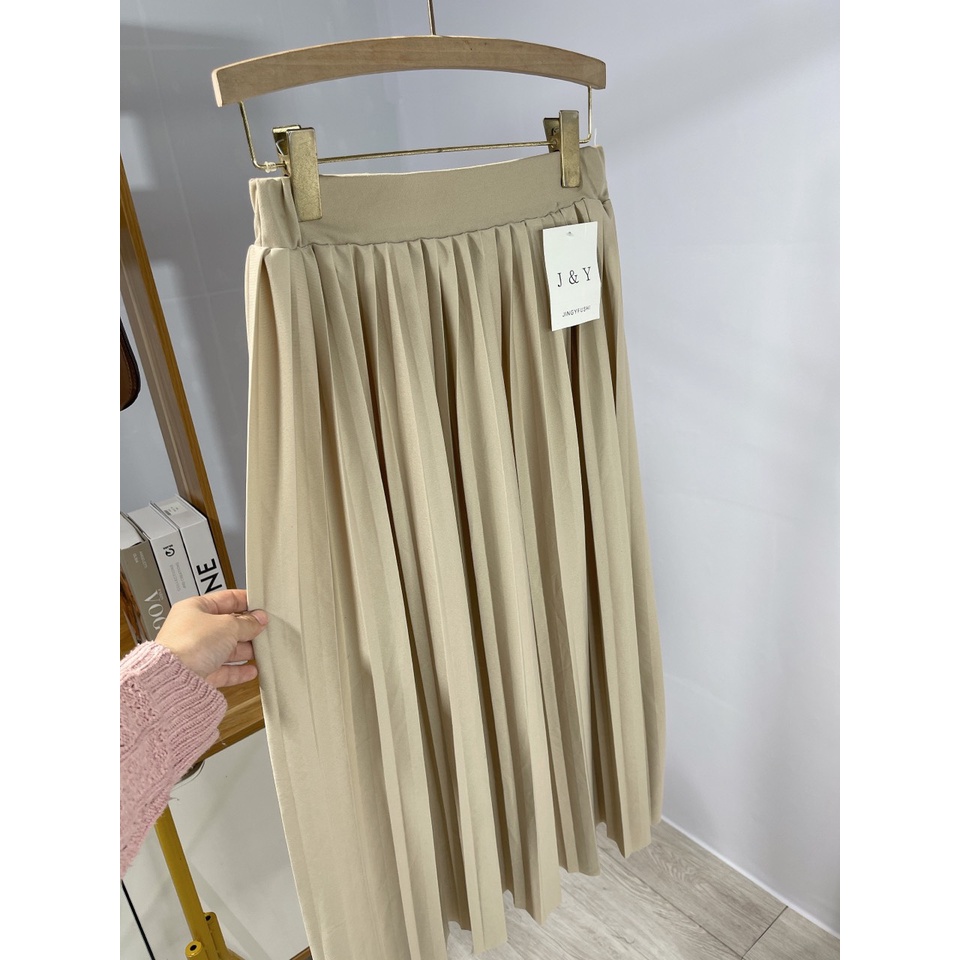 Chân váy xếp ly dáng dài LD025