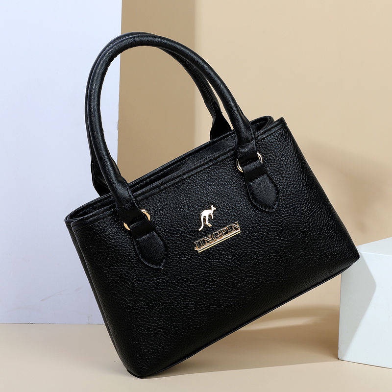 Túi Xách Tay Bằng Da Thiết Kế Thanh Lịch Thời Trang Dành Cho Phụ Nữ Trung Niên