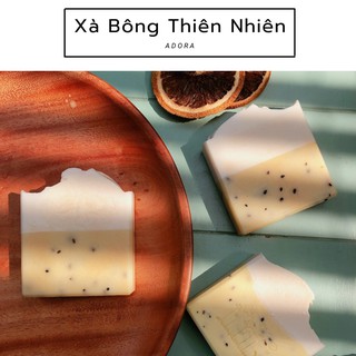 Xà phòng Mè Đen . Sữa ADORA - Sesame . Milk handmade soap