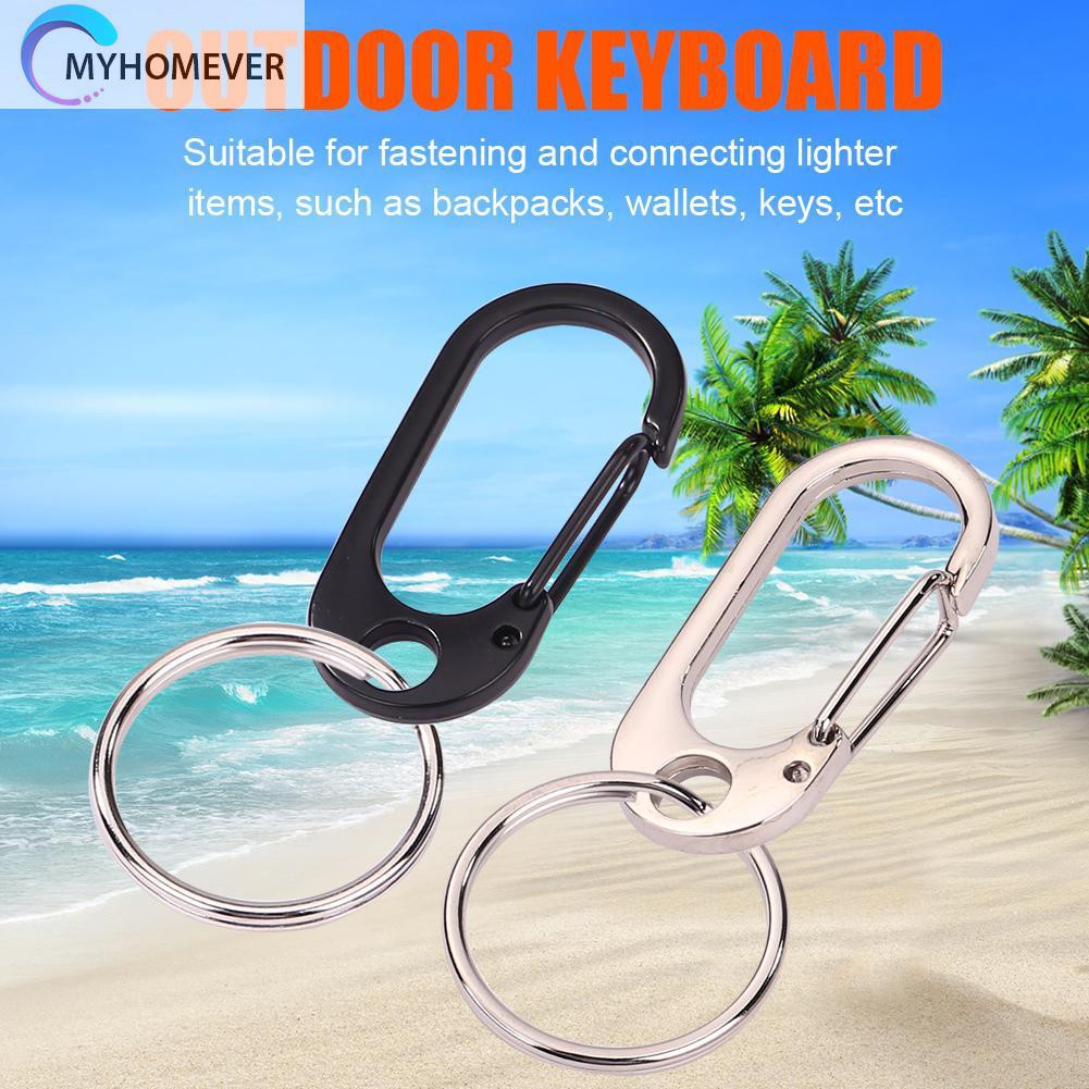 Móc khóa bằng hợp kim kẽm màu đen/bạc dùng cho các hoạt động ngoài trời