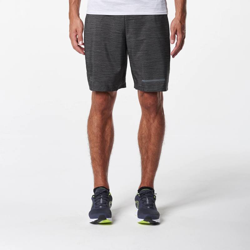 Quần short chạy bộ Decathlon Run Dry+ cho nam - Xám