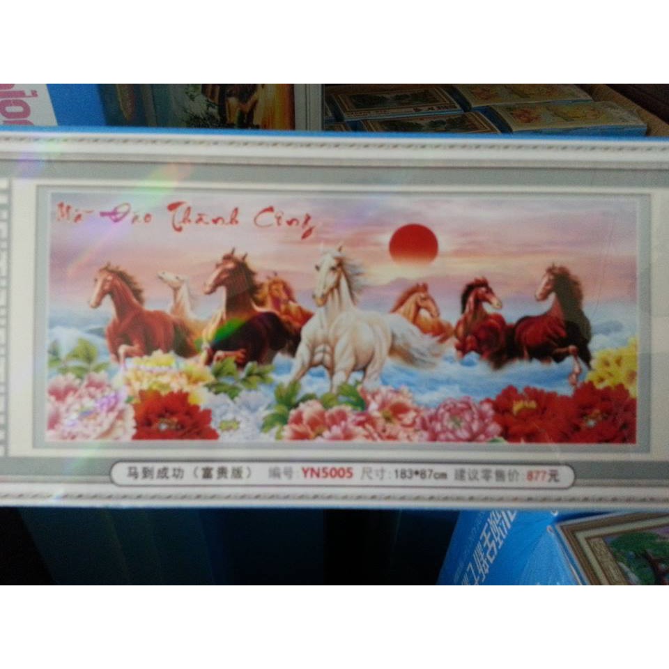 Tranh đính đá mã đáo thành công YN5005
