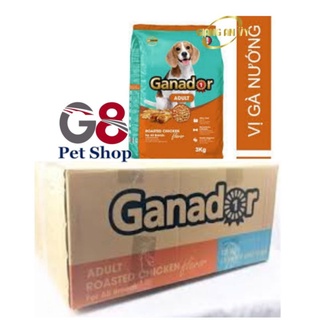 12kg (4 gói 3kg ) Ganador adult chicken vị gà nướng - Thức ăn chó lớn