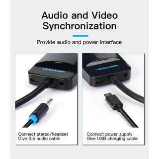 CÁP CHUYỂN ĐỔI MICRO HDMI SANG VGA VENTION AGBBB