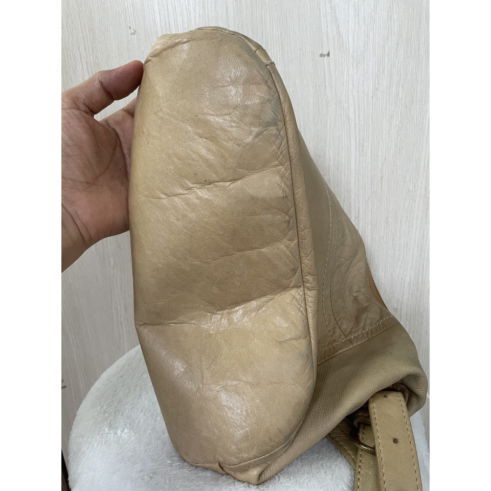 Túi đeo chéo da thật