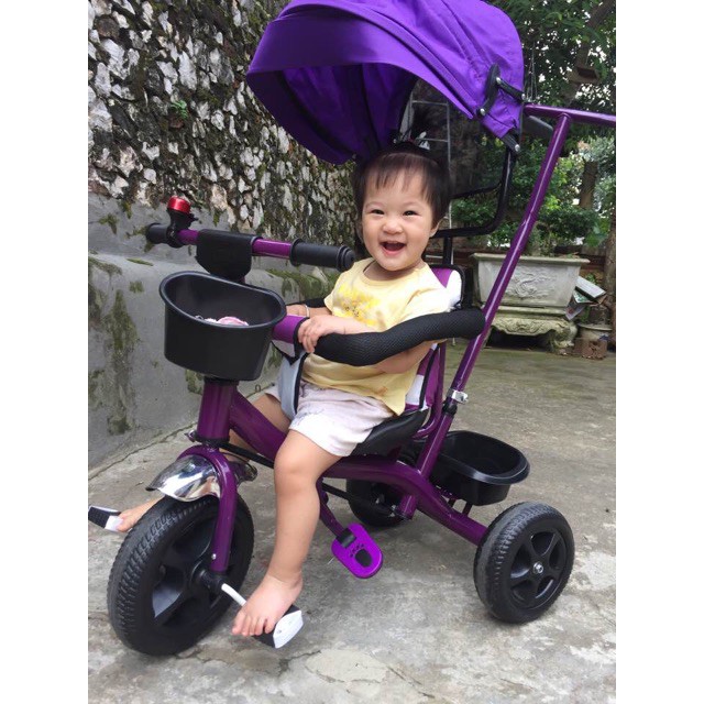 XE ĐẨY 3 BÁNH CÓ MÁI CHE