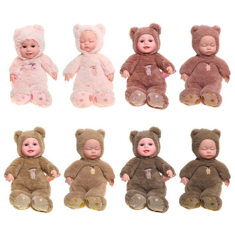 Búp Bê Nhồi Bông 13in Dùng Làm Đồ Chơi Tương Tác Với Khuôn Mặt / Mắt / Bàn Tay Đáng Yêu Cho Bé