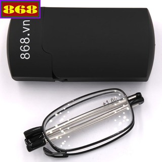 Kính lão gọng xếp 868 màu đen, mắt kính lão, kính viễn