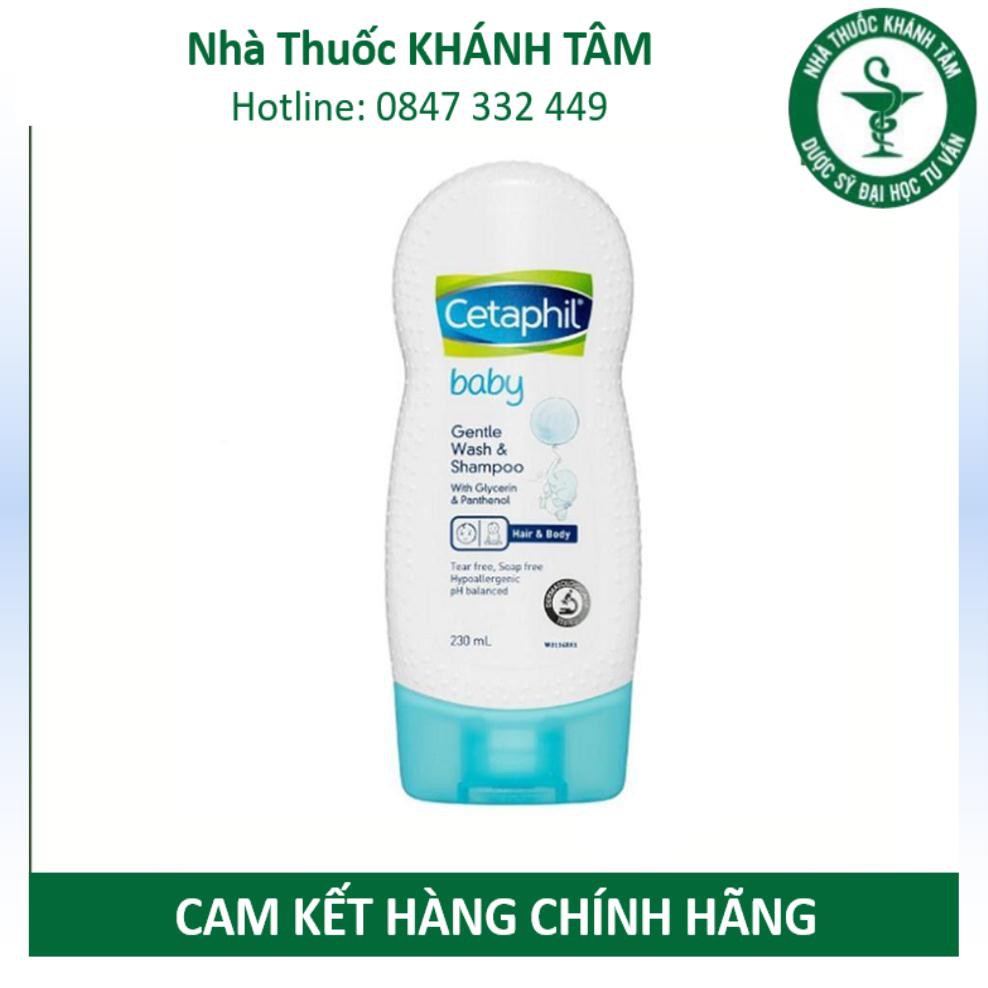 ! SỮA TẮM GỘI 2 TRONG 1 CETAPHIL BABY GENTLE WASH & SHAMPOO 230ml ! !