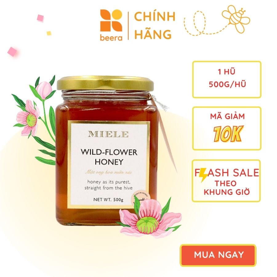 Mật Ong Rừng Hoa Miền Núi Duyanhbee Beera giảm đau họng,cảm sốt (500g)