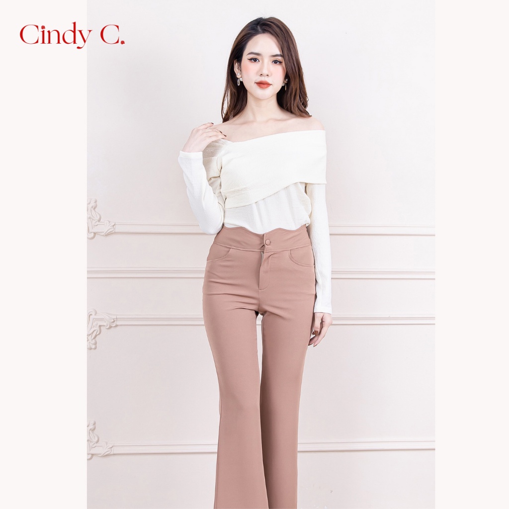 Quần ống loe cạp cao CINDY C W21907