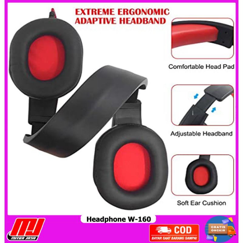 Tai Nghe Gaming W160 Có Dây Cho PS4 XBOX PC Notebook | BigBuy360 - bigbuy360.vn