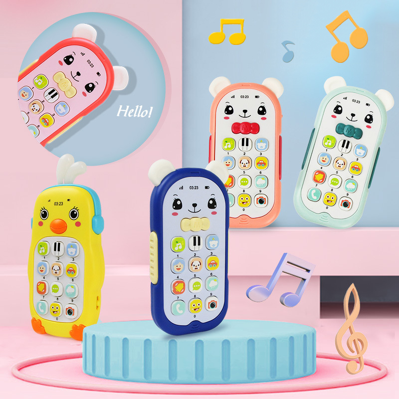 Điện thoại đồ chơi có đèn và nhạc cho bé 0-2 tuổi