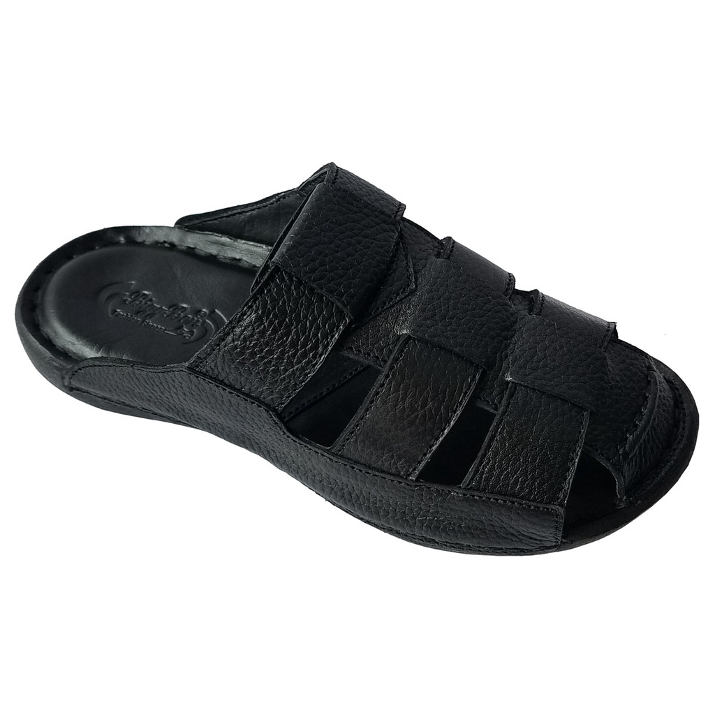 Dép Bít Mũi Nam Da Bò Thật BIGBEN Cao Cấp DN331