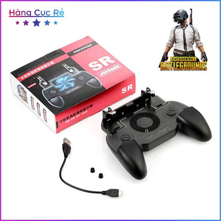 Tay Cầm Chơi Game mobile có Quạt Tản Nhiệt 2000mAh 🤳Freeship🤳 Điện thoại Smartphone trên 5 INCH - Shop Hàng Cực Rẻ