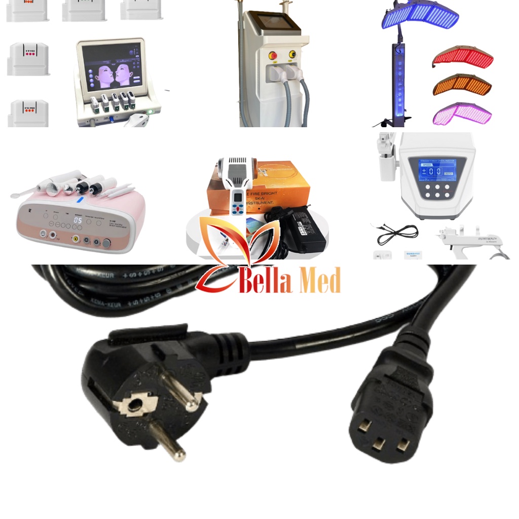 Dây nguồn cấp điện của máy spa, đa chức năng, triệt lông, laser, máy g5 dài 1,5 mét