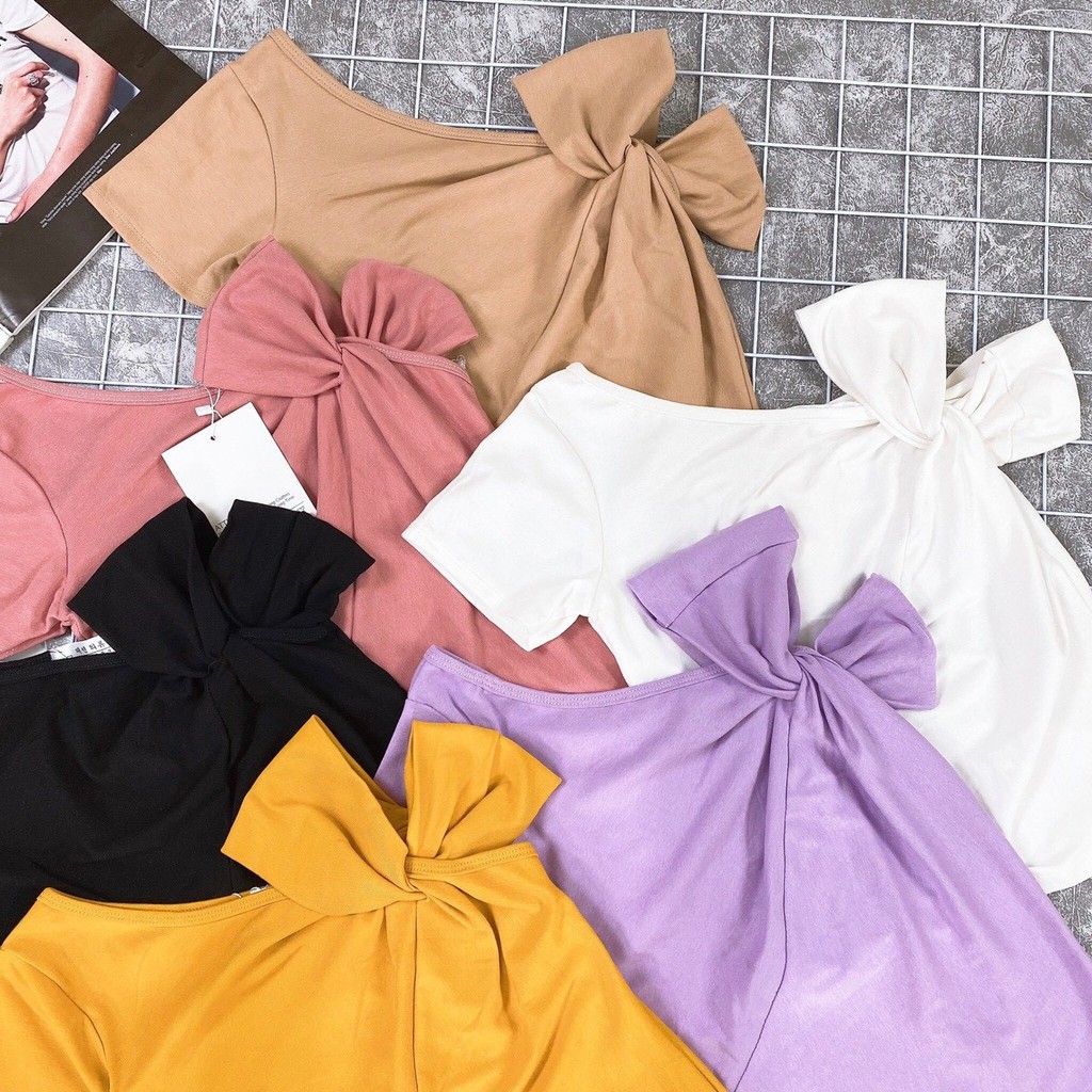Áo xoắn vai chất zip cotton điệu đà thiết kế thời trang trẻ trung cam kết hàng đúng mô tả chất lượng đảm bảo đa dạng mẫu