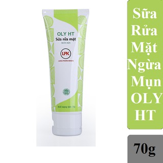 Sữa rửa mặt ngừa mụn trắng da, se khít lỗ chân lông OLY HT - Hàng Chính Hãng 70g